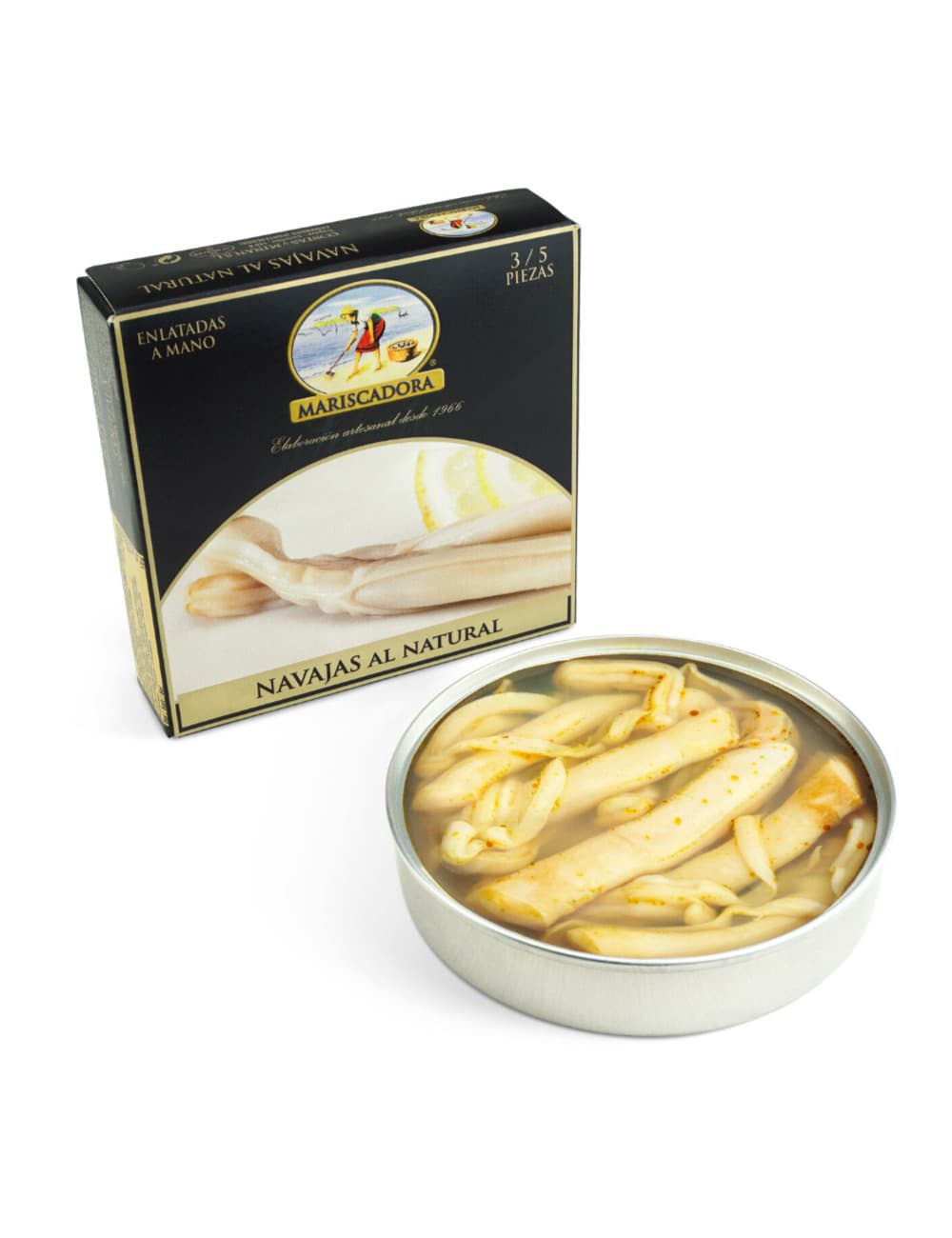 Navajas Gama Selecta 6/8 Natural La Mariscadora — Gourmet & Especialidades — La Compania Gourmet