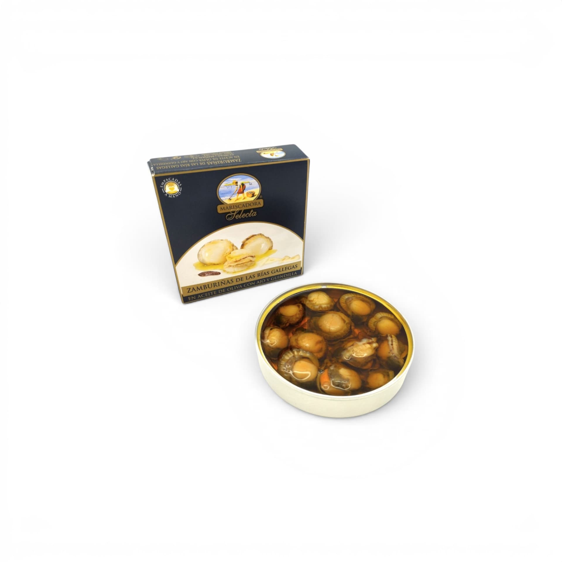 Zamburiñas RG Salsa Vieira Oliva La Mariscadora — Gourmet & Especialidades — La Compania Gourmet